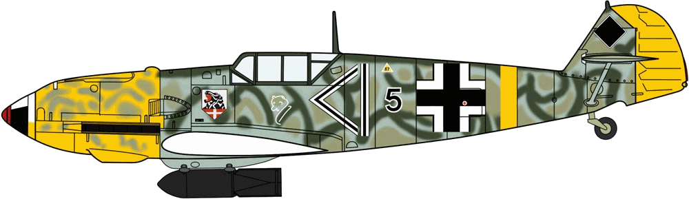 Messerschmitt Bf109 E-4/7 J21/48 Scale, J002